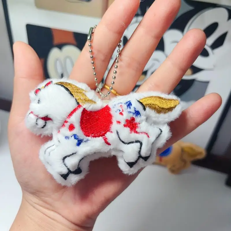 Llavero de caballo Kawaii, colgante de pareja de Pony de dibujos animados, regalos de decoración de mochila encantadora, lindo llavero de Pony