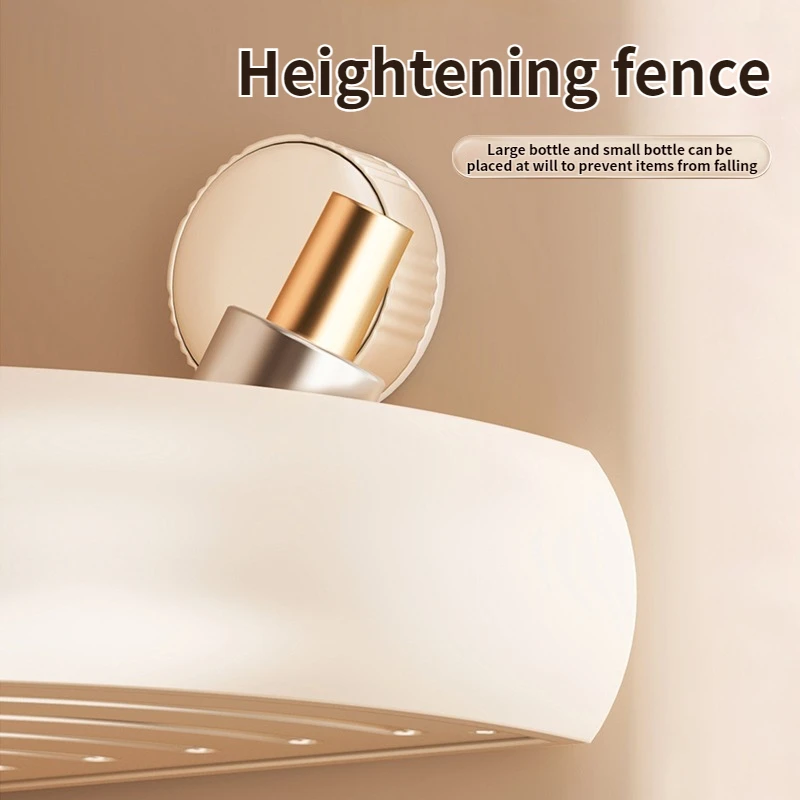 Bathroom Suction Storage Rack No-Drill Corner Toilet Shower Bath Gel Triangle Organizer Holder for Bathroom Organization image 5