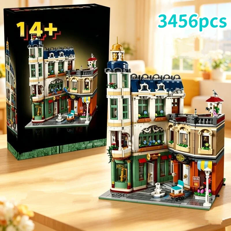 

Big Sale 11371 3456pcs Modular European Shopping Street Blocks Architecture Building Brick Model Toy Adult Gift