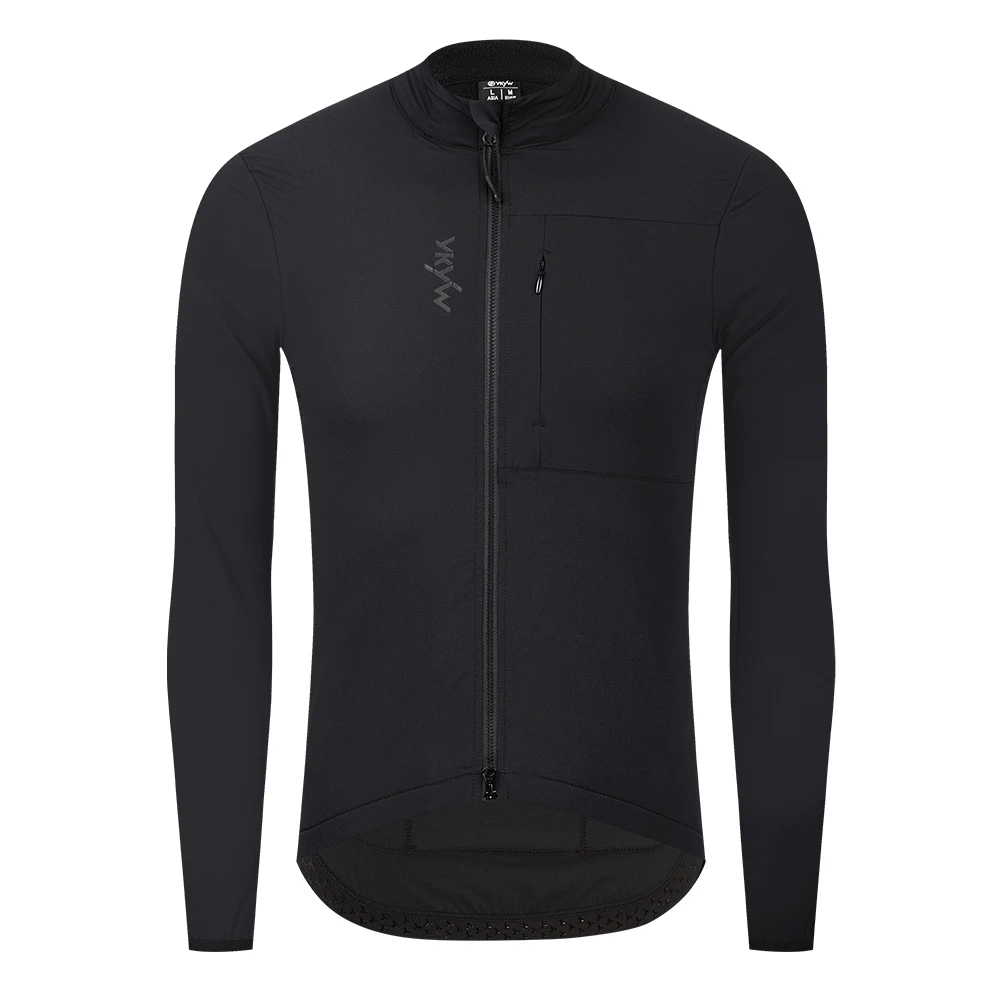 YKYWBIKE Herren Fahrradjacke 10-20 ° C Wasserdichte, winddichte Fahrrad-Windjacke, Wärme, Fleece, Rennradjacke, Fahrradbekleidung