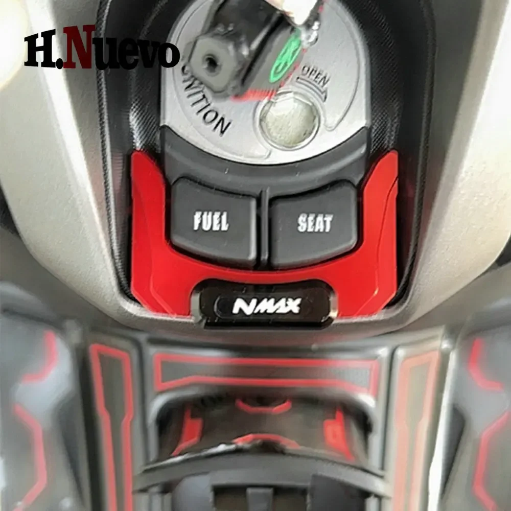 NMAX Motorcycle Ignition Key Switch Lock Cover Cap Decorator Accessories For Yamaha NMAX155 NMAX125 NMAX150 160 2020 2021-2023