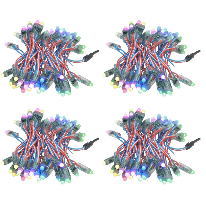200 Stück WS2811 RGB-LED-Pixel-Licht, individuell adressierbar, 12 mm, diffuses digitales Vollfarb-LED-Pixel-Modul-Licht DC12V-Y05A