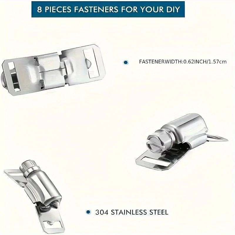 Schlauchschellen-Sortiment aus Edelstahl 304, DIY, großes, verstellbares Schneckengetriebe-Band, Schlauch, Metallklemme, Umreifung, 9,8–34,4 Fuß – Detail 10