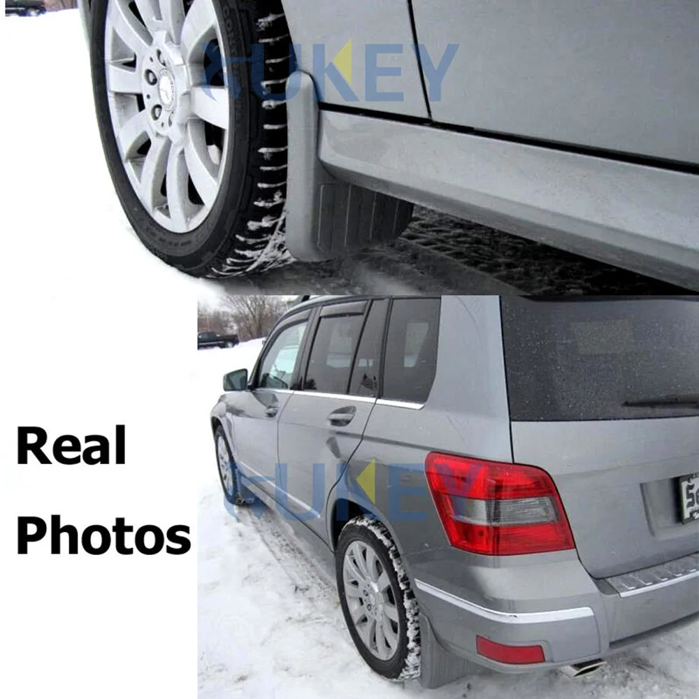 Set Car Mud Flaps For Benz GLK Class X204 2009-2015 W/O Running Board Mudflaps Splash Guards Mud Flap Mudguards 2010 2011 2012