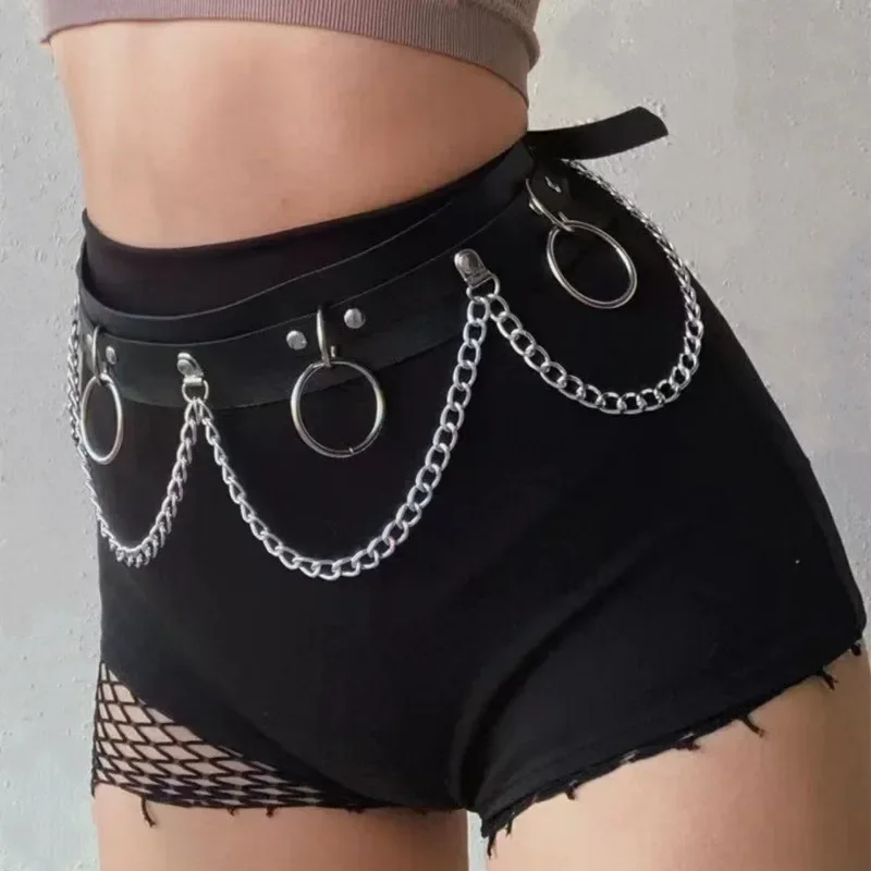 

New Women Sexy Leg Chain Harness Garter Belt Waist Corset Belt Leather Harness Waists Thigh Harness Clothing Accessory