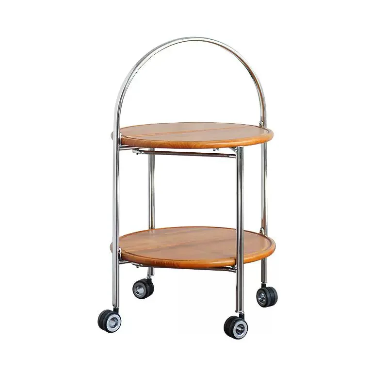 

Nordic retro solid wood sofa edge few living room household small apartment stainless steel coffee table