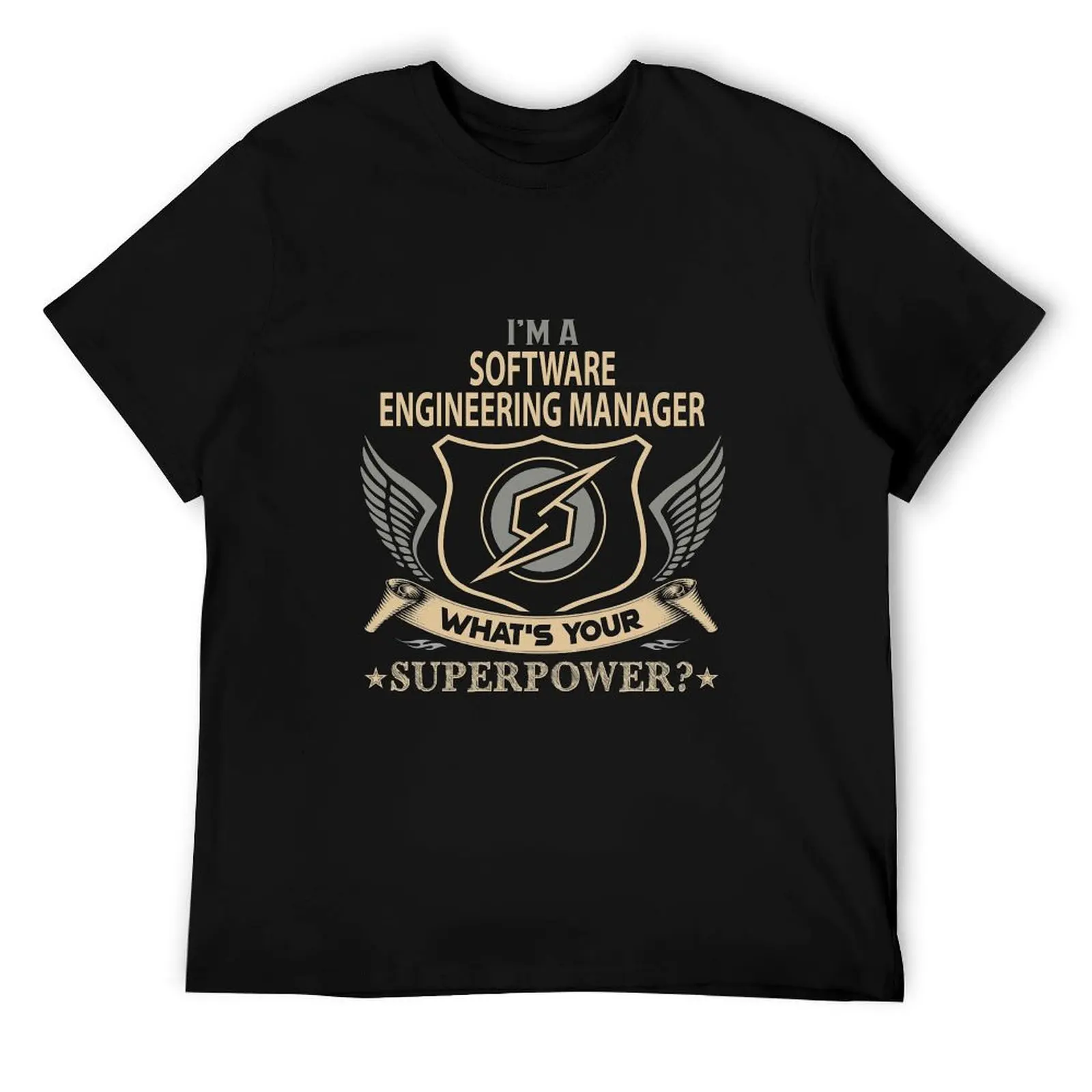 Software Engineering Manager T Shirt - Superpower Job Gift Item Tee T-Shirt cotton t shirt man man t shirts graphic T-Shirt