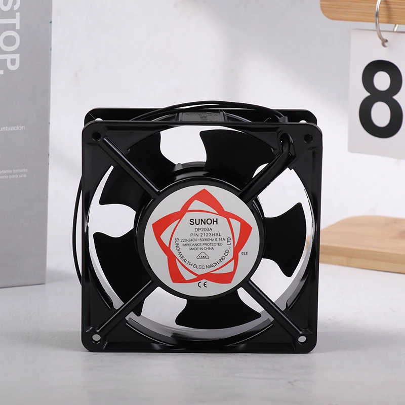 Per 12038DP 200A2123HSL AC 220V Ventola di raffreddamento Ventilatore Doppio cuscinetto a sfere Ventola di raffreddamento Ventola assiale di scarico 120*120*38MM