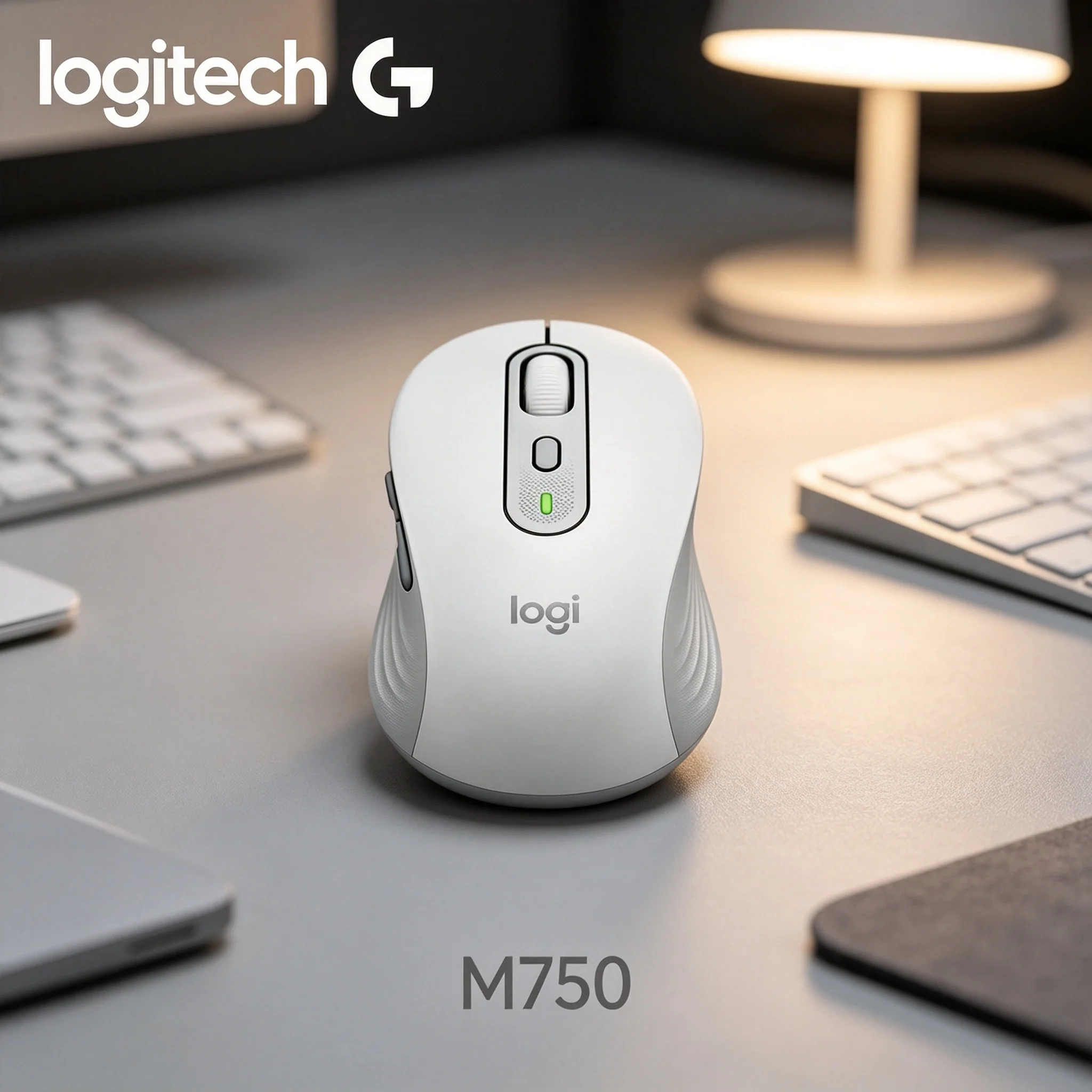 Logitech M750 Fashion Matte Wireless Mouse Scratch‑Resistant Outer Shell Durable For Daily Office Frequent Operation