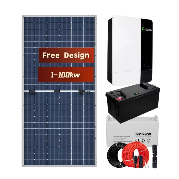 Deye Solar System 30kw 50kw 100kw Hybrid Solar Energy System With Inverter,Battery,And Solar Panels for C&i Use