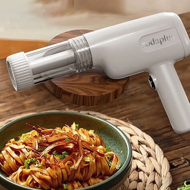 HOT！-Electric Pasta Maker Machine 6-In-1 Noodle Maker With Multiple Shapes, For Home Use,For Spaghetti, Fettuccine, Ramen