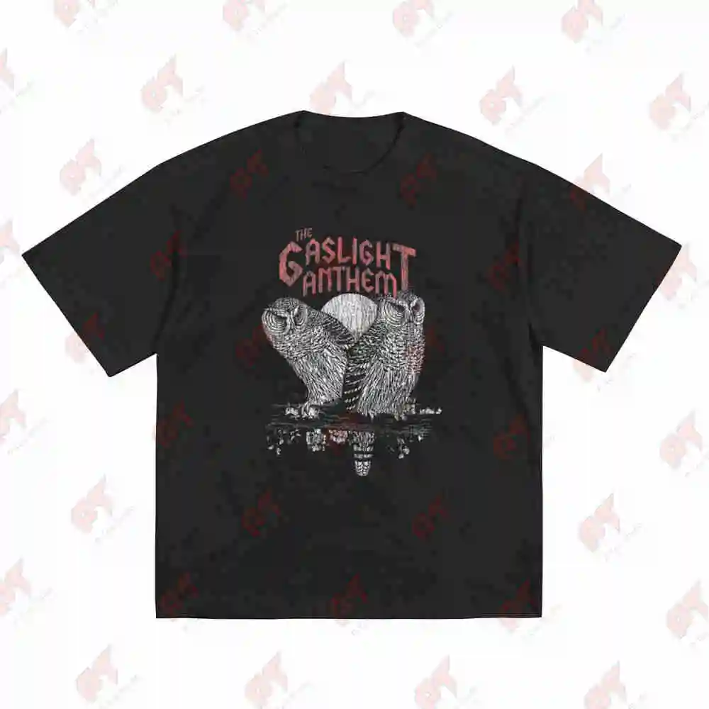 The Gaslight Anthem Tga Thras Howls Print Short Sleeve Tee 100% Cotton T-Shirt