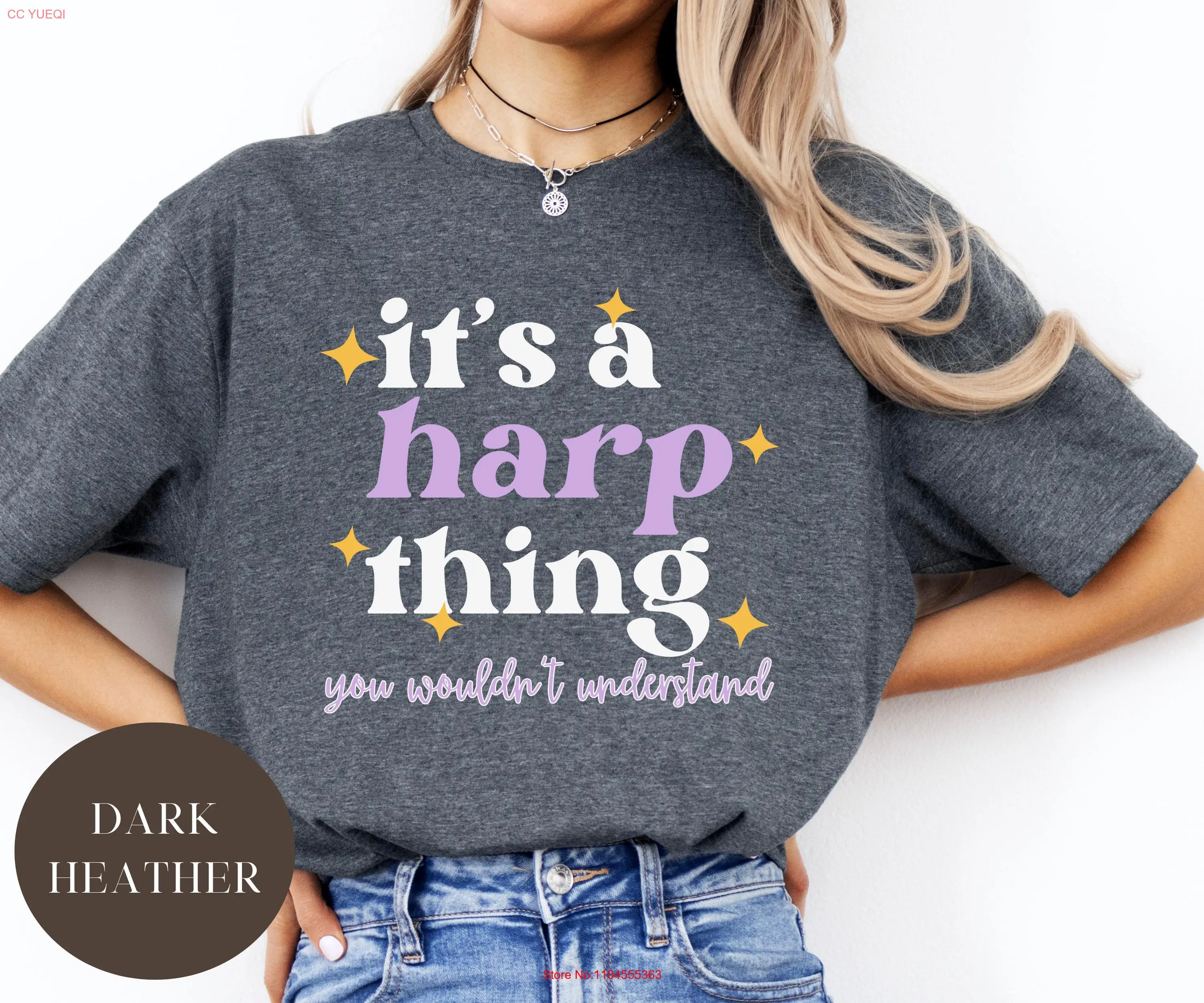 It's a Harp Thing You Wouldn't Understand T Shirt Player Music Harpist Instrument Musician long or short sleeves