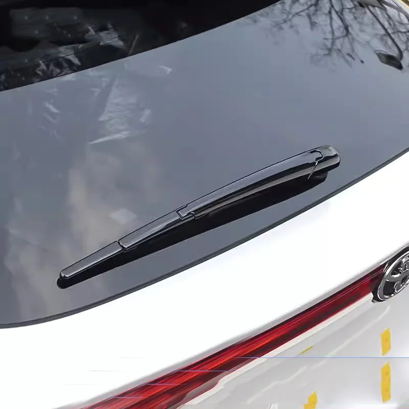 

ABS Black Car Tail Rear Wiper Cover Trim Sticker External Chromium Styling Accessories For Toyota Harrier Venza 2022 2023