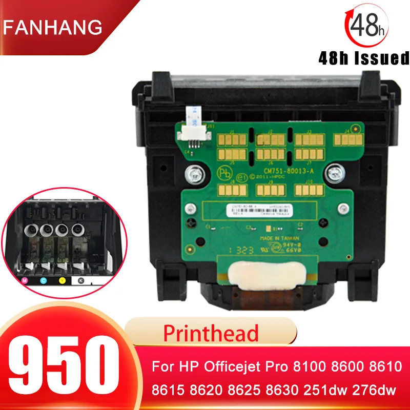 

Print Head Original for hp Officejet Pro 950 951 950XL 951XL 8100 8600 8610 8620 8650 251 276DW Printhead Printer Parts