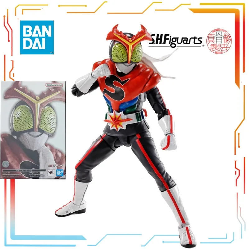 

Bandai SHF True Bone Carving Method Готовый продукт Подвижная кукла Kamen Rider Strongman Аниме Игрушки Модель Фестивальный подарок для мальчиков