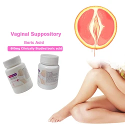 30 Pcs Per Bottle Female Vaginal Care  Organic Borics Acid Suppositories Pills yoni pops  Vagina boric acid