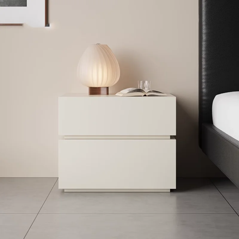 Mesita de noche nórdica de madera blanca, tocador Modular pequeño de lujo para ahorrar espacio, Librero de café, Muebles de moda