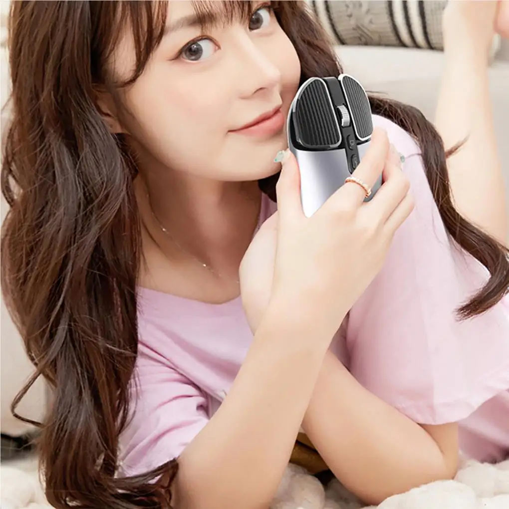 Wireless Ergonomics Dual-Mode Mouse Plastic Noise Gaming Mouses High-Sensitivity Flexible Fittings Office