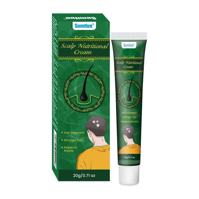 كريم نمو الشعر 7 أيام إعادة نمو سريع كبسولة أساسية مكافحة تساقط الشعر إصلاح الصلع علاج فروة الرأس التالفة للنساء والرجال #4