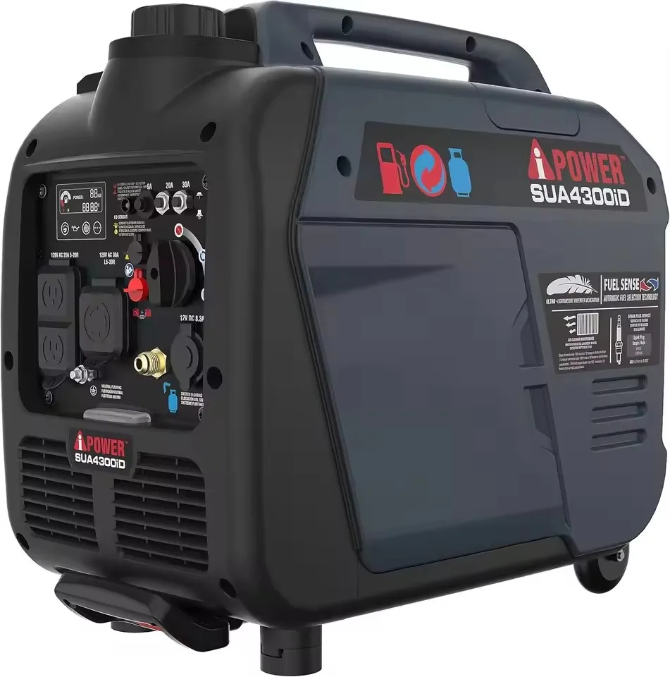 

4300-Watt Dual Fuel Portable Inverter Generator, RV Ready Lightweight w/CO Sensor for Backup Home Use, Tailgating & Camping