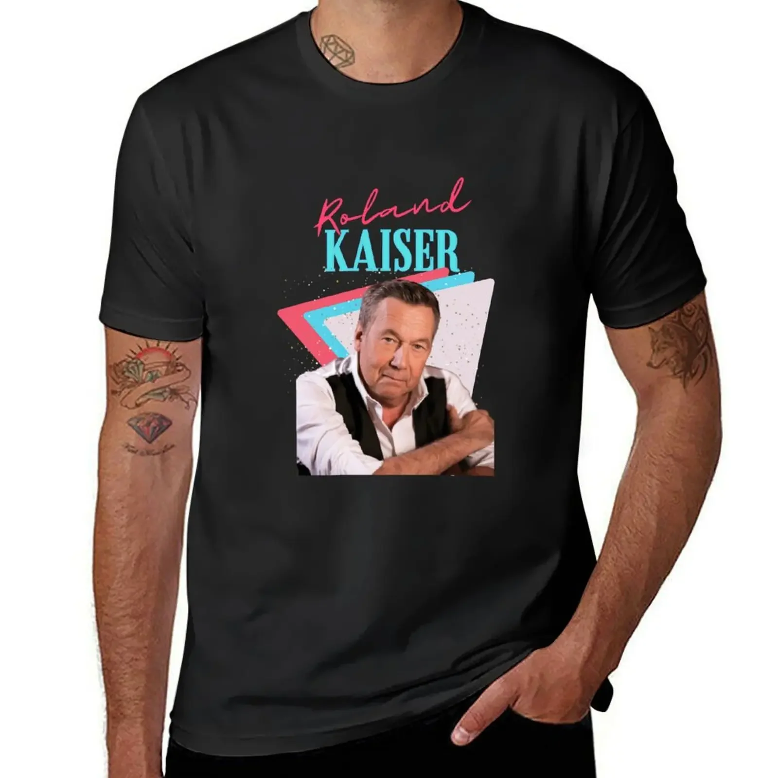 Roland kaiser rip Roland kaiser rest in peace Roland kaiser T-Shirt oversized graphic tee shirt mens graphic t-shirts hip hop