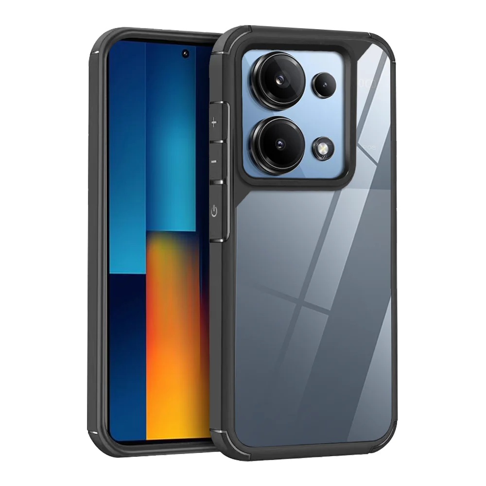 Armor two-in-one soft and hard combination mobile phone case unique art line design suitable for Xiaomi NOTE13PRO4G