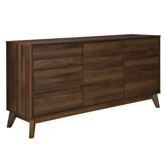 xx-Living Room Furniture Modern Double Dresser 6 Chest of Drawers for Bedroom Wood Cabinet*