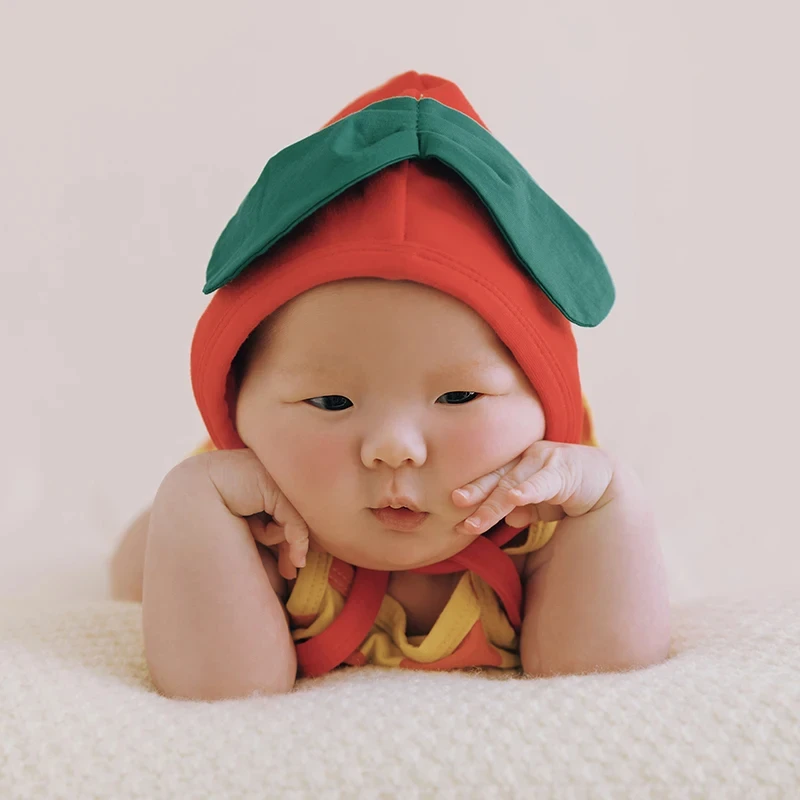 Newborn Photography Props Baby Posing Simulation Tomato Decorative Prop Infant Background Studio Photo Shooting Accessories