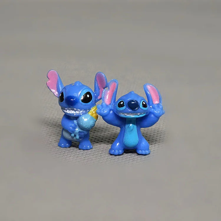 12pcs/Lot Disney Stitch Figure Toy Set Anime Mini Stitch Action Figurines Dolls Home Party Supply Decoration Toys Christmas Gift