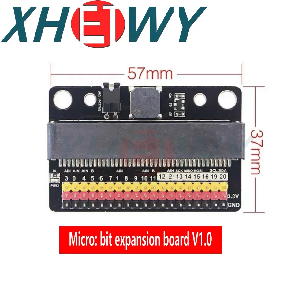 BBC 마이크로 비트 V2 V1.5 마더보드 개발 보드, 파이썬 프로그래밍 커넥터 보호 케이스, NRF51822