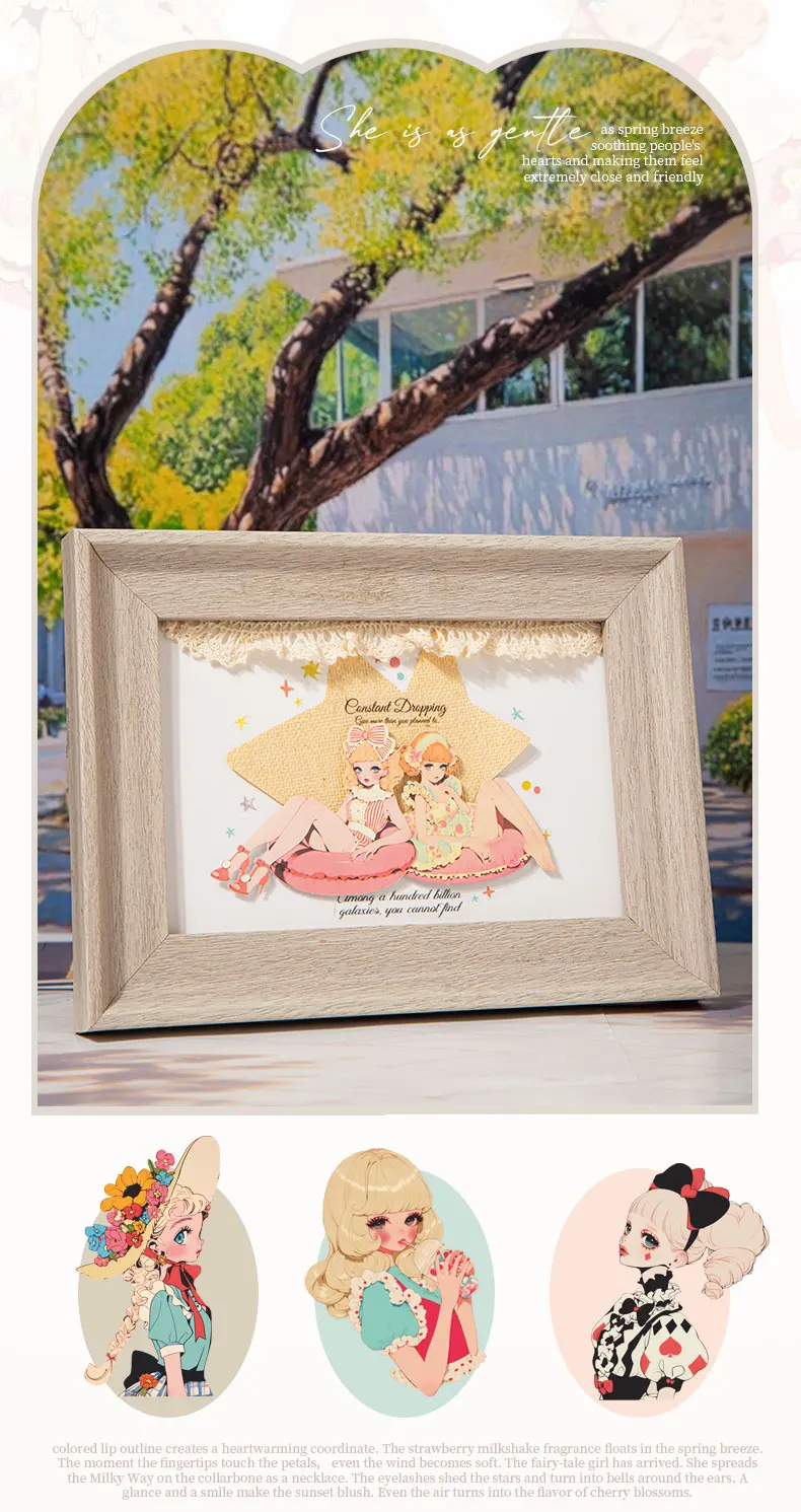 JIANQI 15 Blatt Vintage INS Großformatige niedliche kleine Mädchen-Aufkleber, dekorative Etiketten, Tagebuch, Album, handgefertigt, Scrapbooking-Zubehör – Detail 11