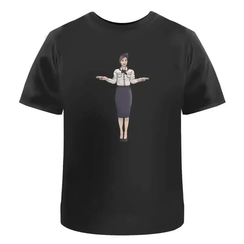 Flight Attendant' Cotton T Shirt Ta036636