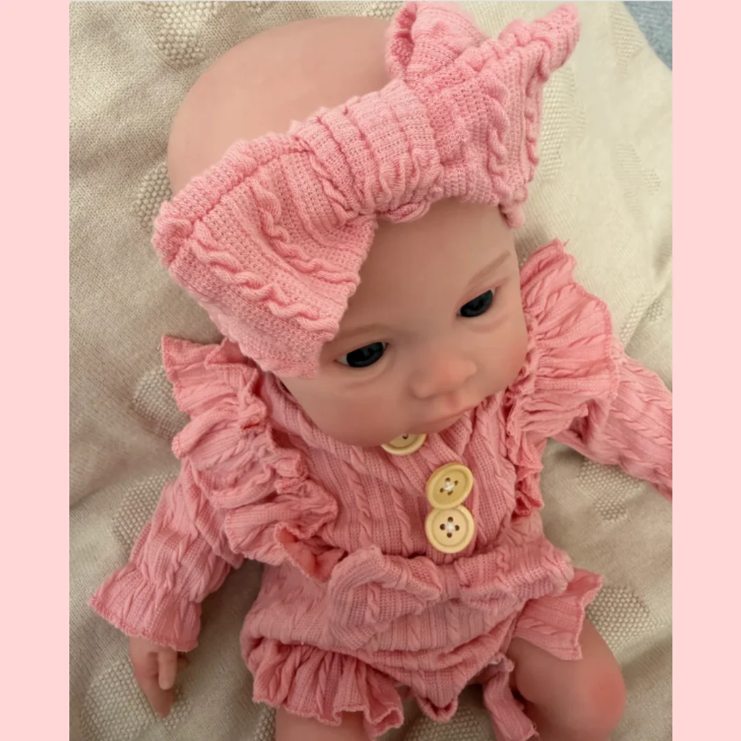 47cm Cute Open Mouth Washable Meadow Full Silicone Hand Painted Vivid Lifelike Reborn Baby Girl Doll Bebe Reborn De Silicona