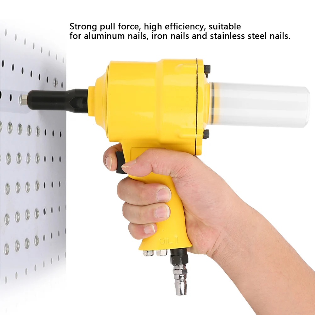 KP-705P Pneumatic Riveter Grip Rivet Powered Riveting Tool 2.4/3.2/4.0/4.8mm Riveting Rivet Riveting Tool