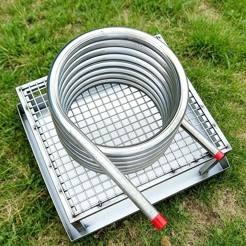 

Wood Fire Hot Tub Coil Wholesale Custom Length Stainless Steel Coil for Reservoir Quick Heating Camping Heater