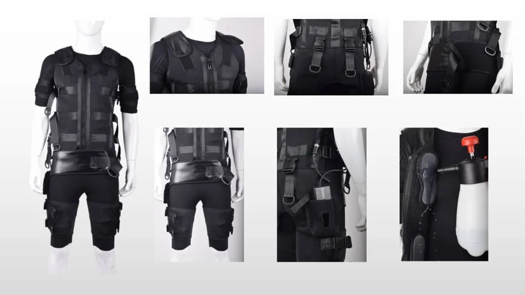 20분 풀바디 EMS 트레이닝 슈트 무선 EMS 피트니스 슈트 (EMS 스튜디오용)