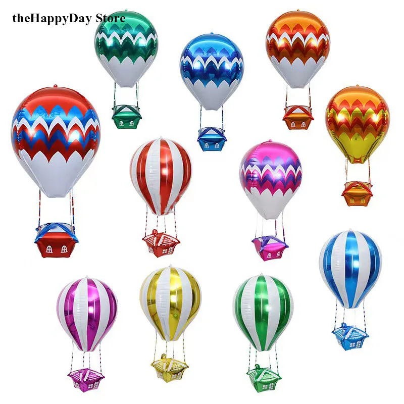 89x29cm 4D Hot Air Balloon Birthday Party Decoration Aluminum Helium Foil Balloons Valentine\'s Day Wedding Decor hot air balloon