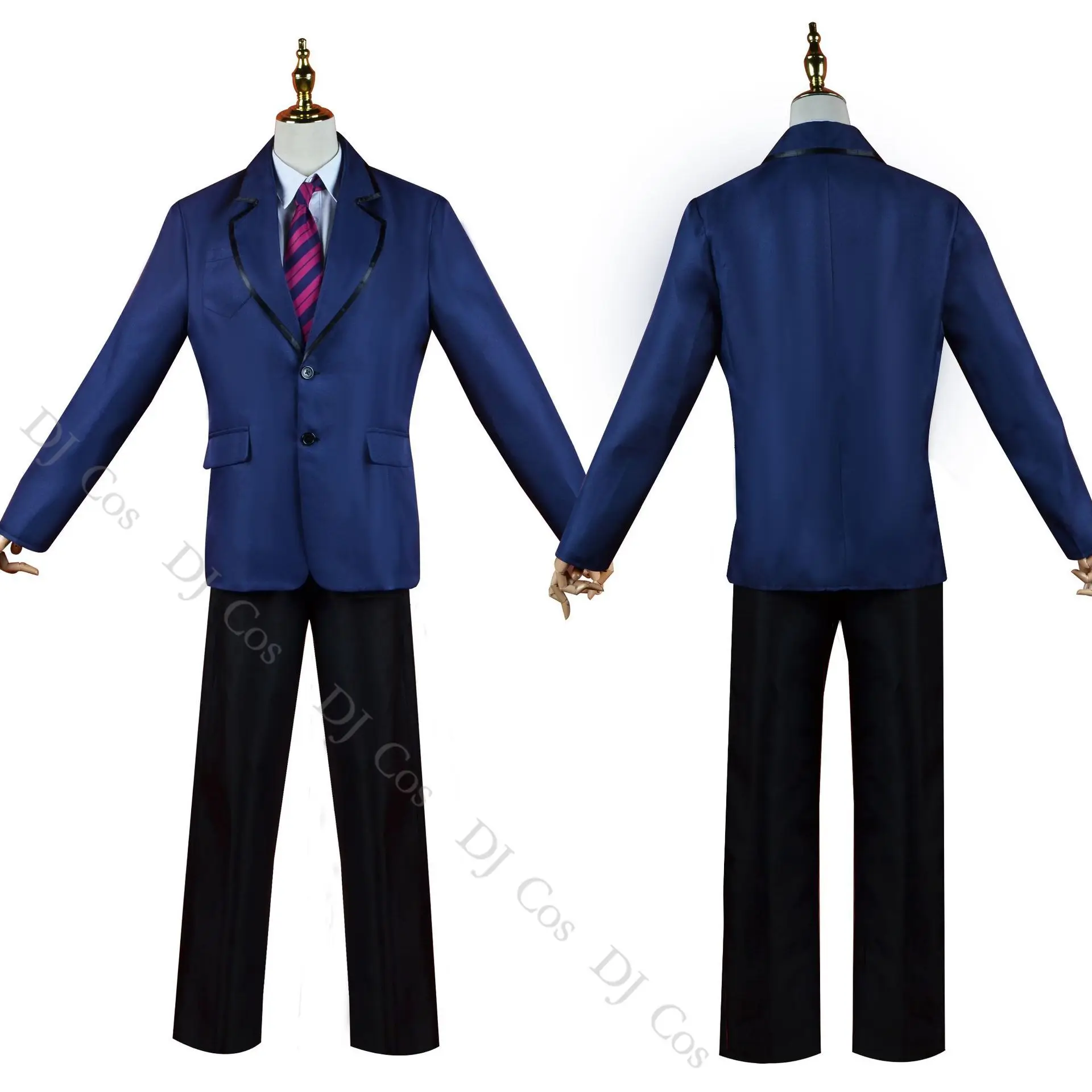 Anime Komi Can't Communicate Tadano Hitohito Cosplay Costume School Uniform Blue Jacket Shirt Tie Pants JK Suit Bag Men Outfit