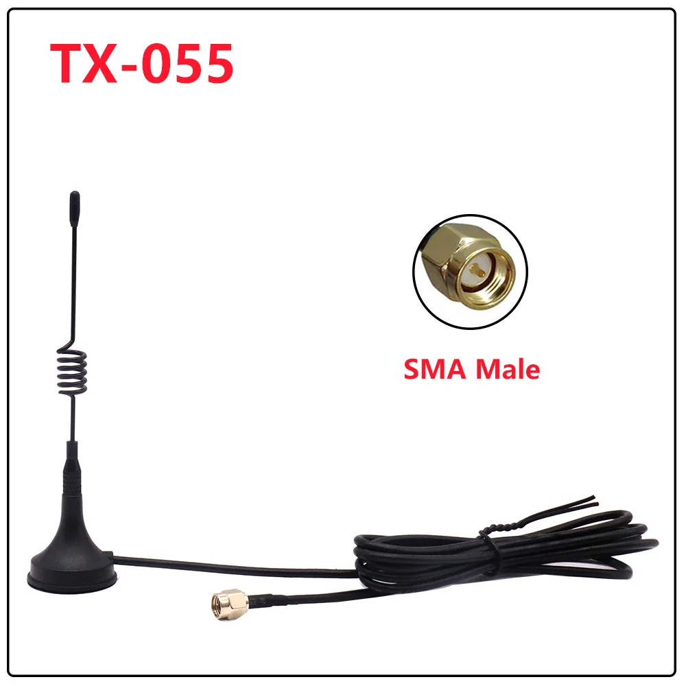 1PC 315MHz Magnetic Small Suction Cup Antenna Wireless Spring Meter Reading DTU  433MHz LORA 868MHz NB WIFI 3DB Gain Antenna