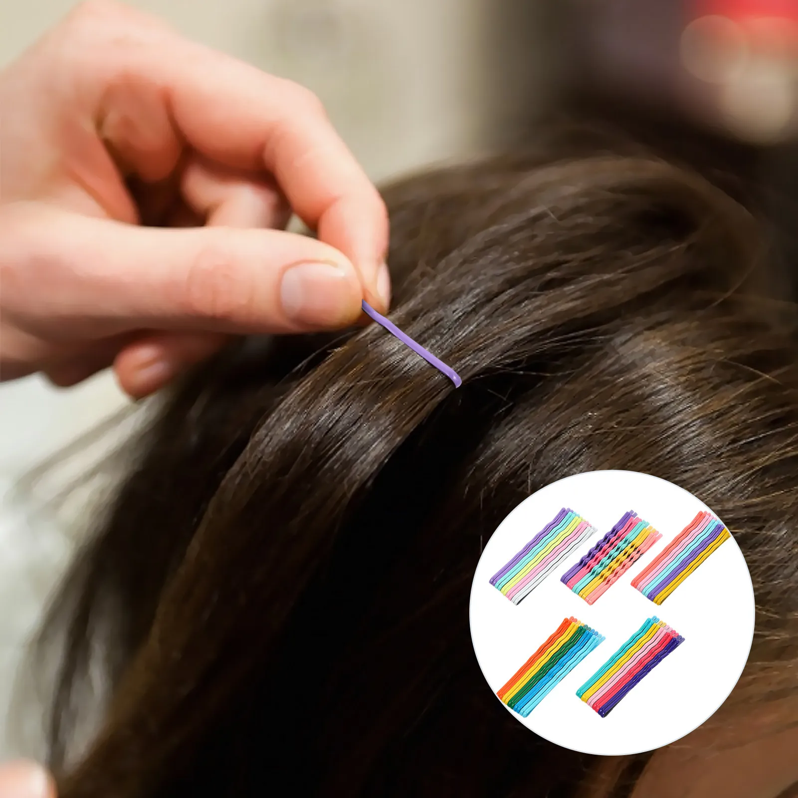 

100Pcs Macaroon Colorful Hairpin Set Party Hair Accessories Hair Clips for Women Barrettes Headdress Hairpin