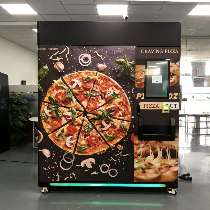 Business intelligence pizza vending machines remotely monitor pizza, suitable for food retail