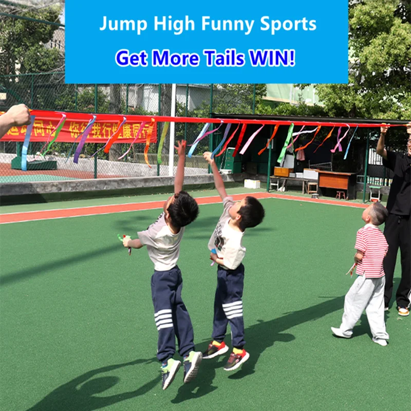 Kindergarten School Sports Meeting Sensory Toys Parent Childen Interactive Outdoor Games Team Building Jump High Get Tails Fast