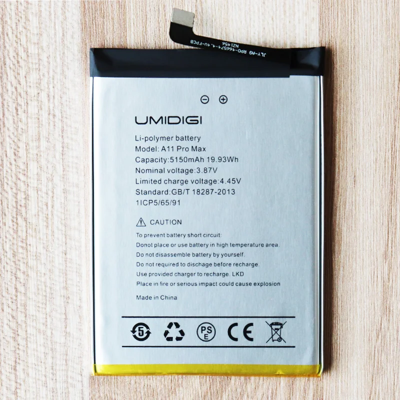 2023 Year Date 5150mAh Phone Battery for UMI Umidigi A11 Pro Max Battery Replacement