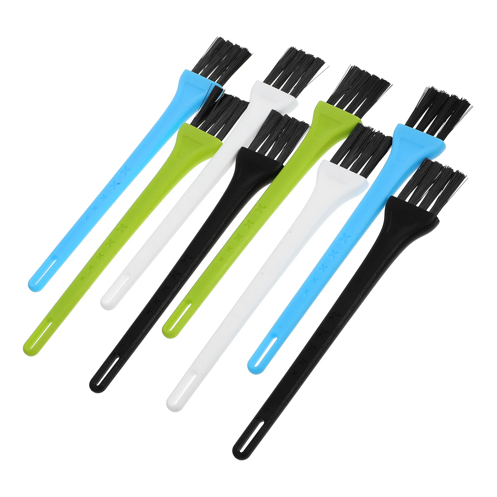 8 Pcs Cleaning Brush Nylon Clipper Small Brushes Scrubbing Keyboard Detail Computer Handheld Portable for Sink
