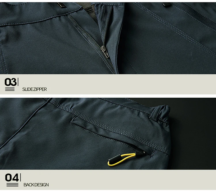 Trekking-Outdoor-Jacken für Herren, Herbst, klassische wasserdichte Regenmäntel, mit Kapuze, Camping, Herren-Regenbekleidung, Wanderjacke und Hose – Detail 16