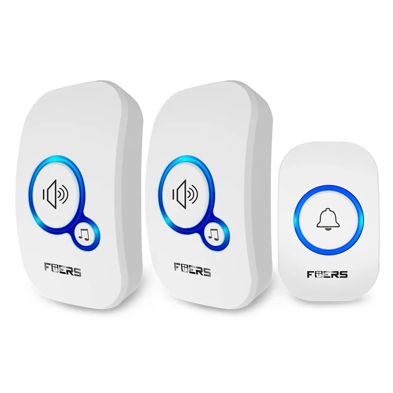 Fuers draadloze deurbel waterdicht welkomstbel huisdeurbel intelligent 32 nummers slim alarm met batterij voor winkelhotel