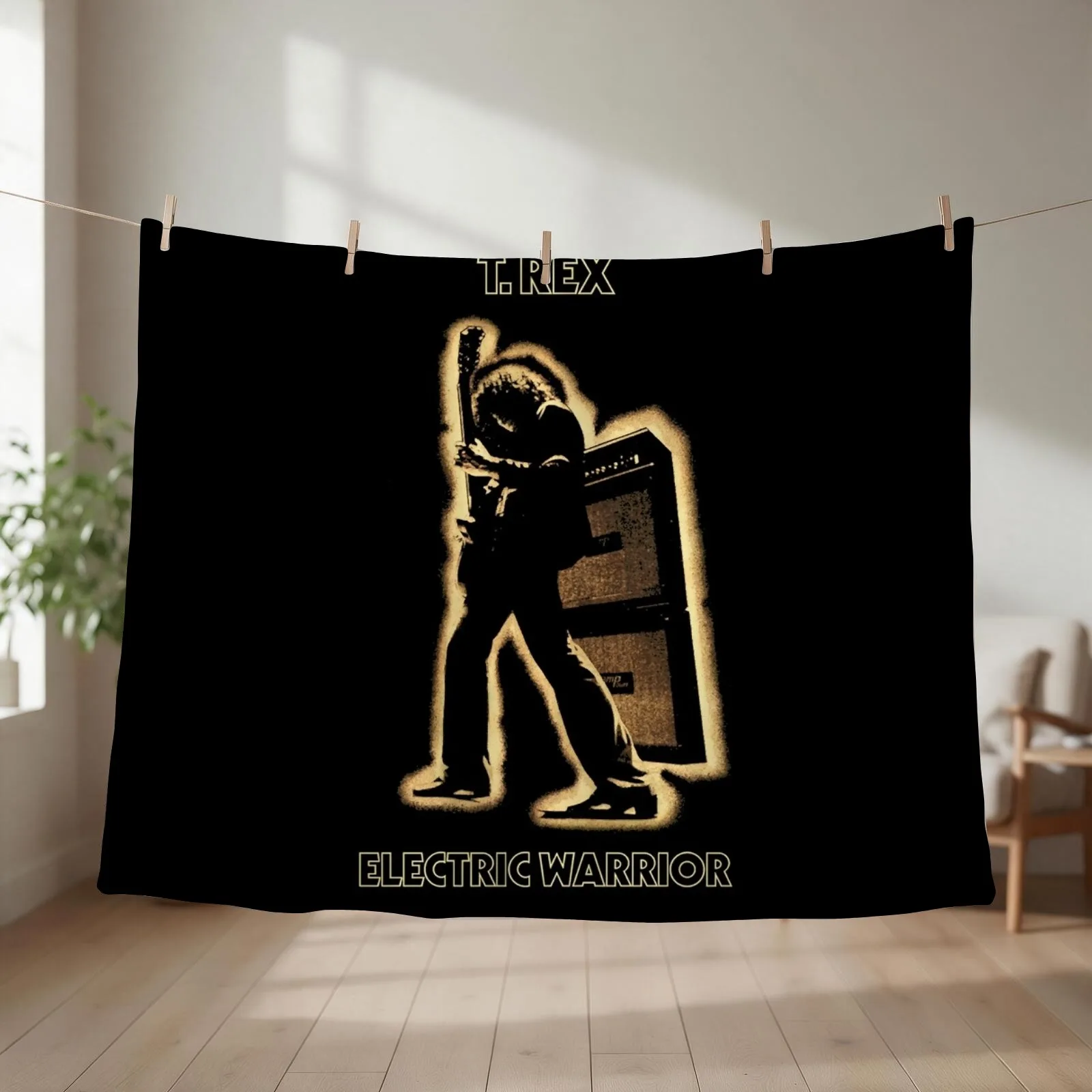 T.REX - ELECTRIC WARRIOR Throw Blanket couch cozy soft plush fuzzy picnic outdoor blanket