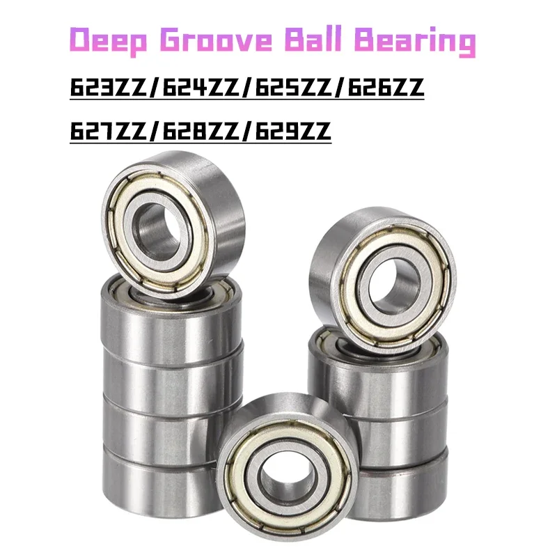 SIGU Deep Groove Ball Bearings Miniature Bearings Double Metal Shielded Ball Bearing 623 624 625 626 627 628 629 Zz 2z Z Various