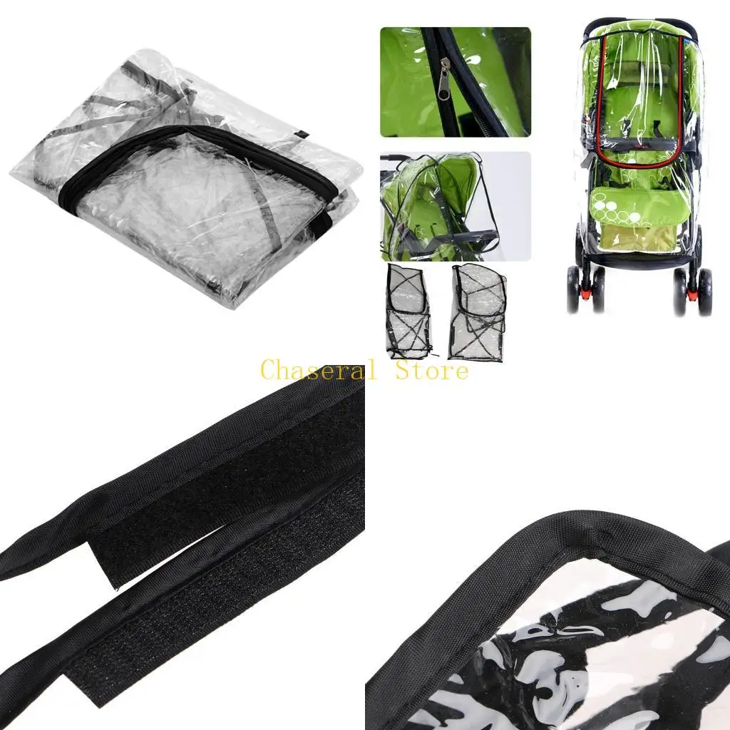 E7CE Baby Stroller Rain Cover Windshield Stroller Accessories Trolley Accessories